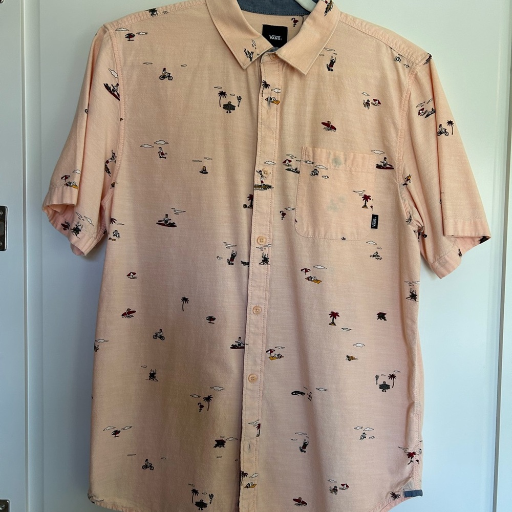 Vans Light Peach Shirt with Playful Print